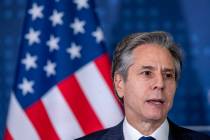 U.S. Secretary of State Antony Blinken. (AP Photo/Mindaugas Kulbis)