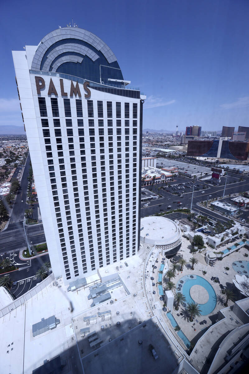 A view from the two-story Sky View Suite at the Palms in Las Vegas Monday, April 25, 2022. The ...