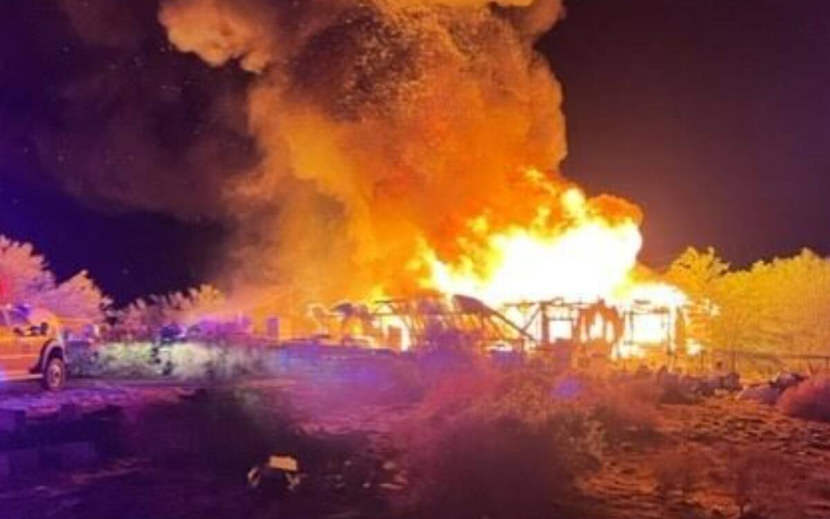(Photo courtesy of the Moapa Valley Fire District)