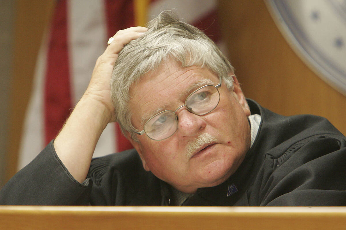 This June 30, 2006, file photo shows Judge Charles McGee. (Las Vegas Review-Journal, File)