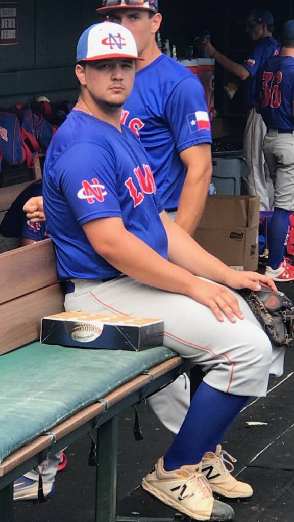 Former Liberty High standout Dawson Beard was the starting pitcher in a junior college game in ...