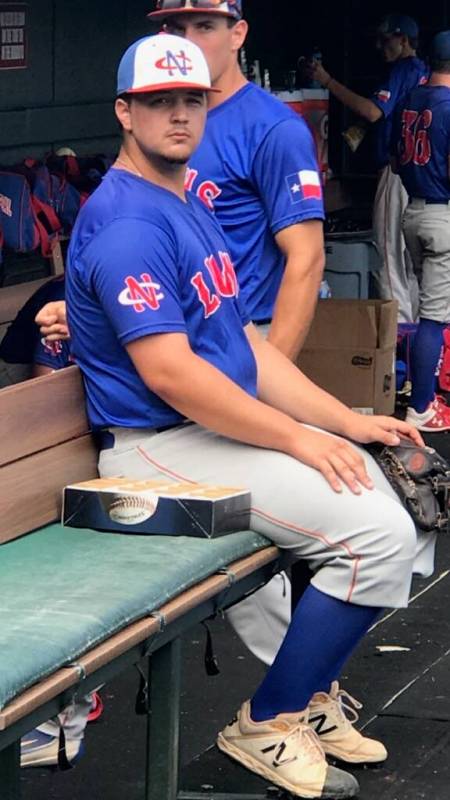 Former Liberty High standout Dawson Beard was the starting pitcher in a junior college game in ...