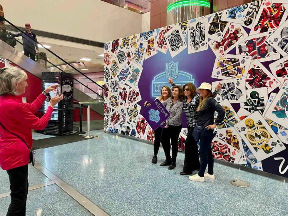 From left, Miami residents Maria Gertz, Maria Crowley, Sara Rainin and Sima Sadoughi pose for a ...