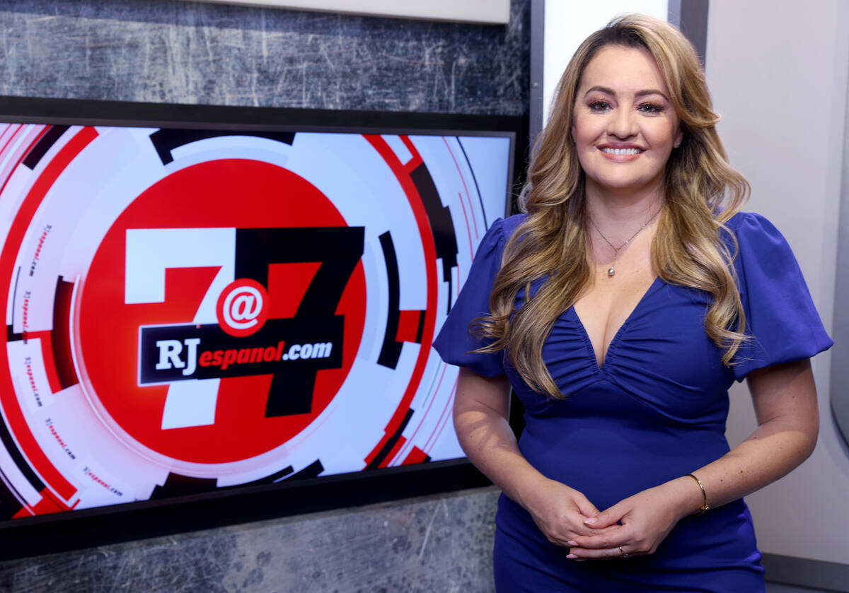 "7@7 en español" anchor and co-producer Rosana Romero in the Las Vegas Review-Journal video st ...