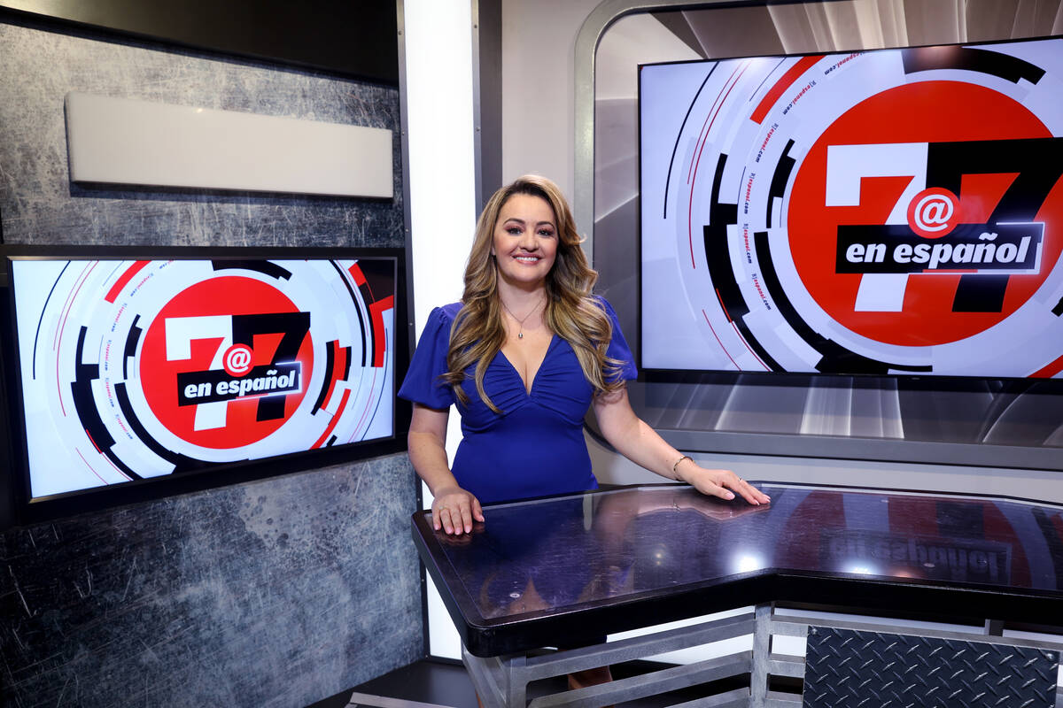 "7@7 en español" anchor and co-producer Rosana Romero in the Las Vegas Review-Journal video st ...