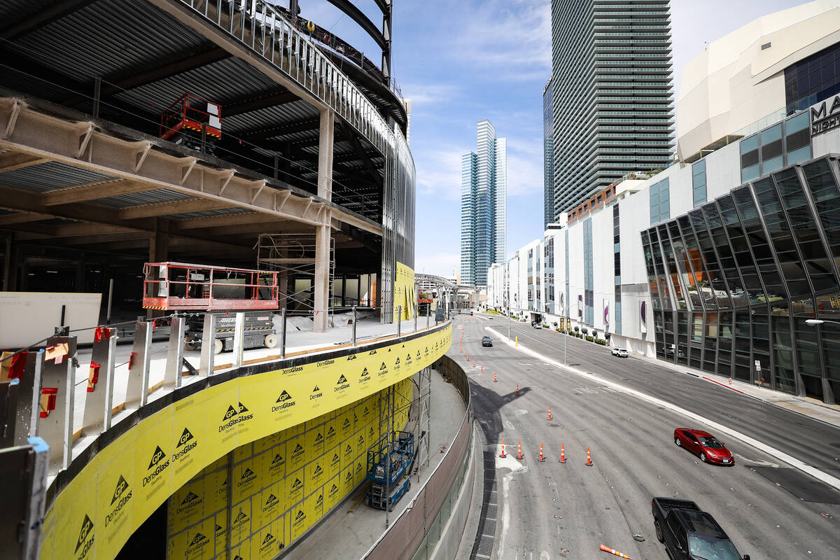 The construction site of Project63, a new retail complex on the Strip in Las Vegas, Tuesday, Ap ...