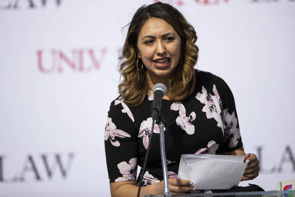 Assemblywoman Selena Torres speaks during the grand opening ceremony for the new off-campus UNL ...