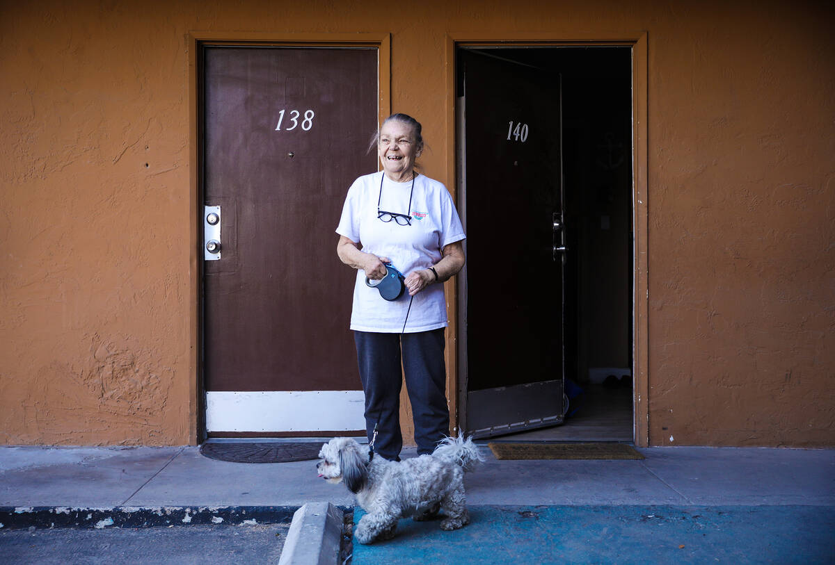 Cecelia Knapp, a Navy veteran and longtime resident at the former Share Village 1 complex, now ...