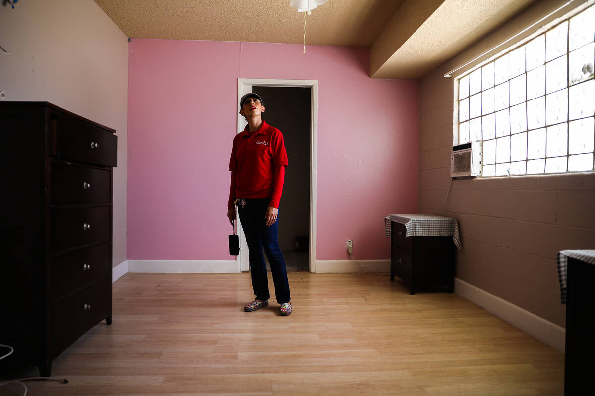 Merideth Spriggs, whose nonprofit Caridad took over the former Share Village 1 property on Las ...