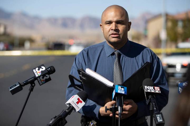 Metropolitan Police Department homicide Lt. Ray Spencer gives a press briefing on Wednesday, Ma ...