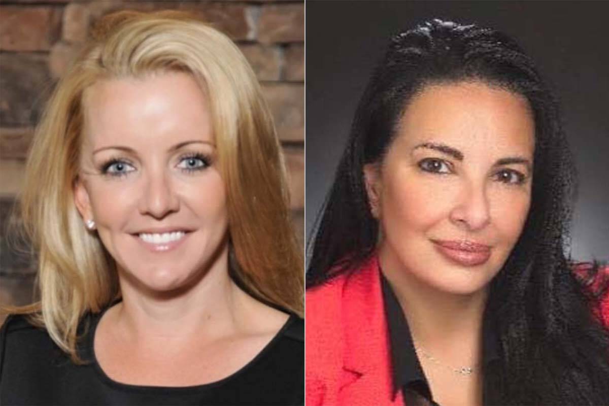 Tisha Black, left, and Sigal Chattah, Republican candidates for attorney general, 2022 primary.