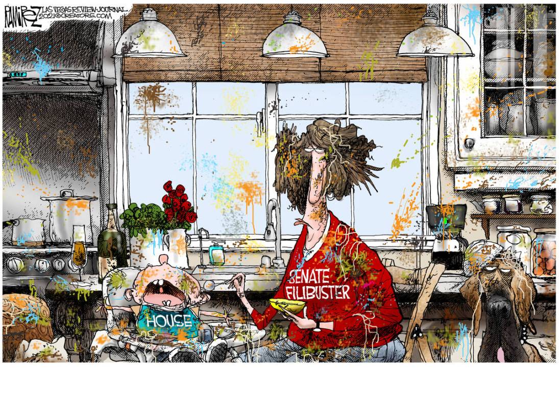 This editorial cartoon was among the Review-Journal's entries for the National Headliner Awards.