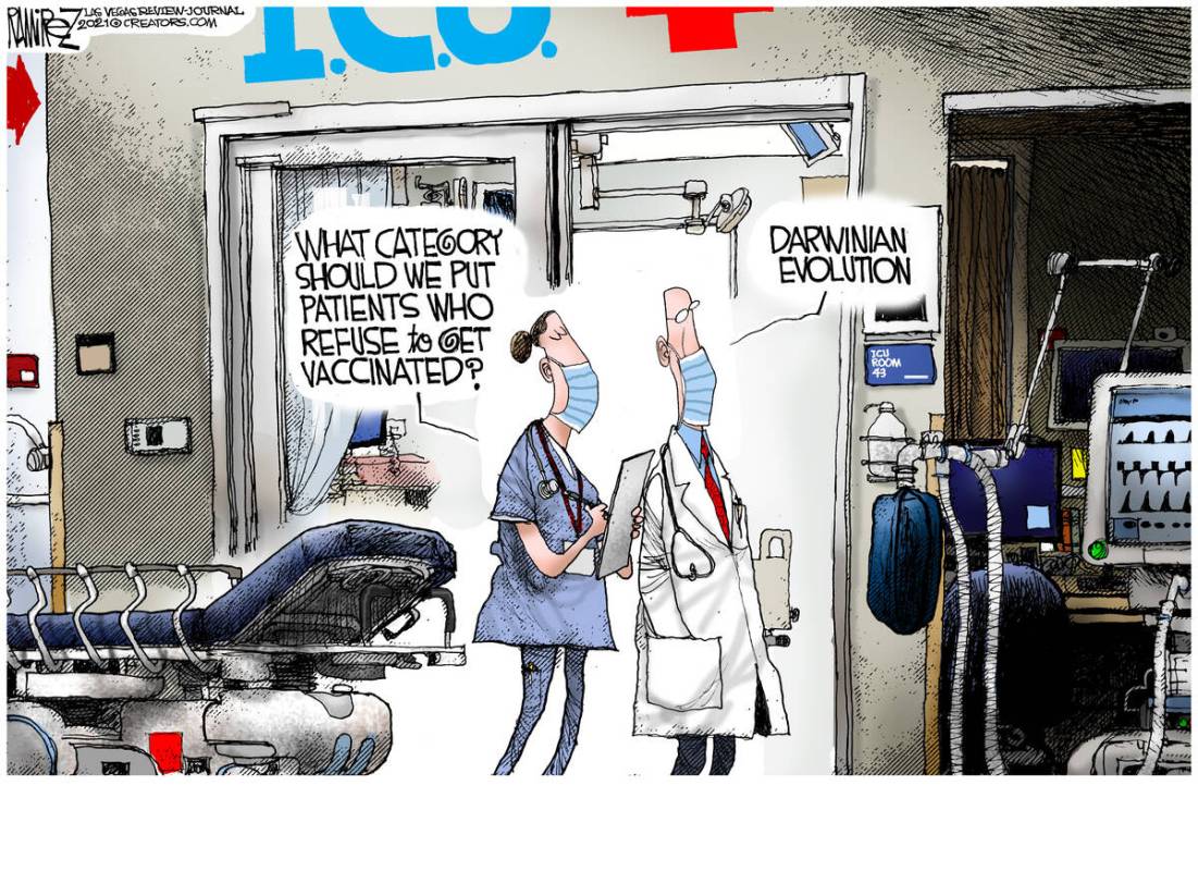 This editorial cartoon was among the Review-Journal's entries for the National Headliner Awards.