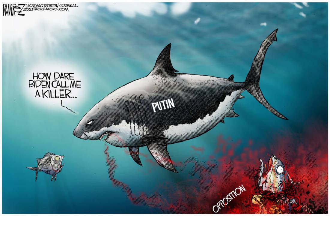 This editorial cartoon was among the Review-Journal's entries for the National Headliner Awards.