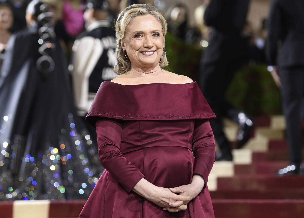 Hillary Clinton attends The Metropolitan Museum of Art's Costume Institute benefit gala celebra ...