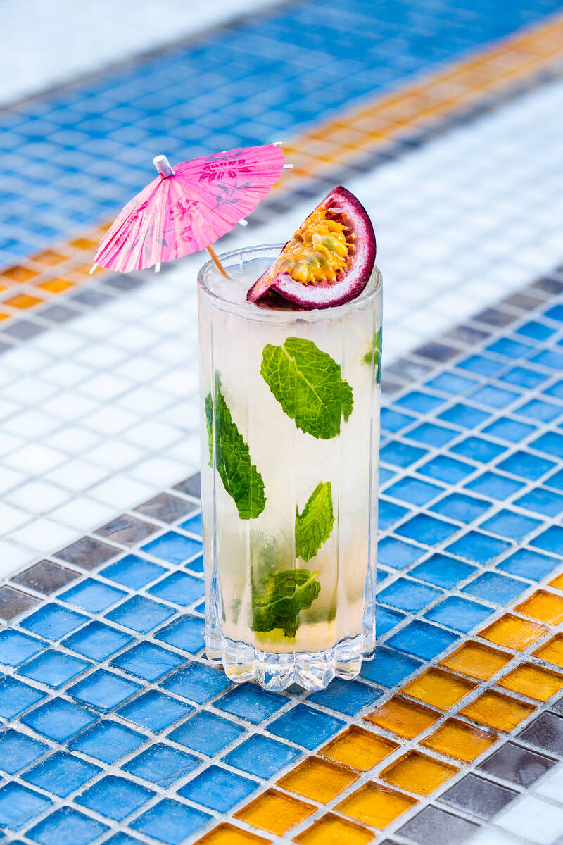A Turks & Caicos from Aft Cocktail Deck in Wynn Las Vegas offers a guava and passion fruit vers ...