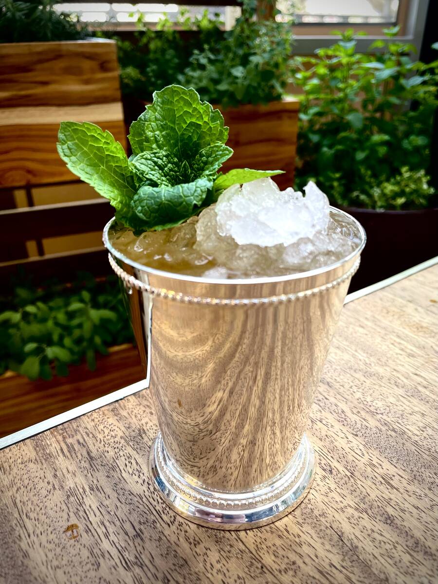 An apricot-hinted Michter's US 1 Kentucky Straight Bourbon julep created by renowned mixologist ...