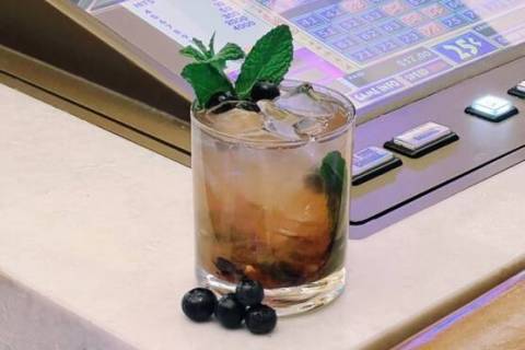 A berry mint julep featuring Woodford Reserve Bourbon, demerara syrup and blueberries will be s ...