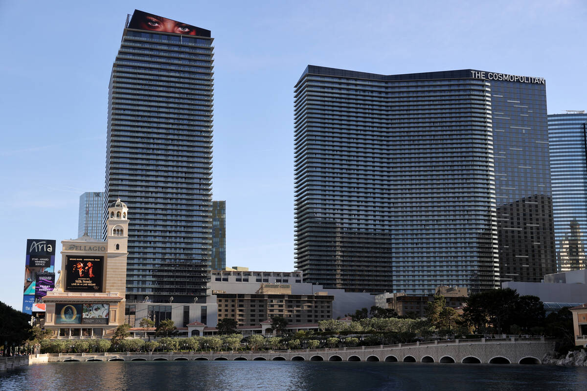 The Cosmopolitan of Las Vegas on the Strip in Las Vegas Wednesday, May 4, 2022. The Nevada Gami ...