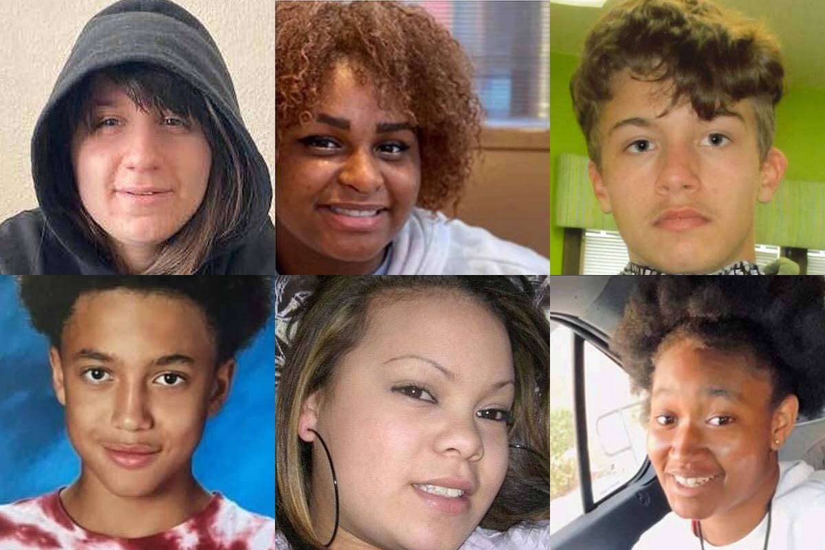 Top: Elena Acuna, 14; Dysonna Tellis, 16; Dominik Williams, 17. Bottom: Dillon Allen, 17; Devin ...
