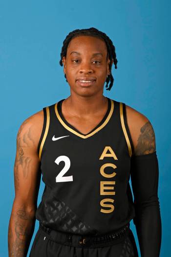 LAS VEGAS - MAY 02: Riquna Williams #2 of the Las Vegas Aces poses for a head shot during medi ...