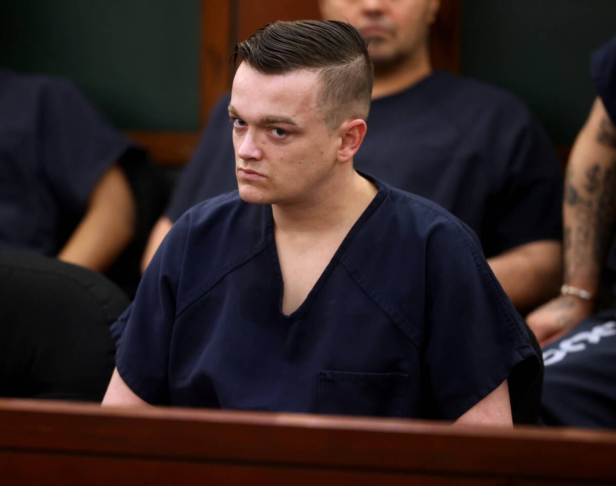 Brandon Toseland, 35, appears in court at the Regional Justice Center in Las Vegas Thursday, Ma ...