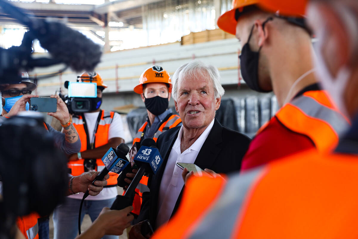 Golden Knights CEO Bill Foley is shown Tuesday, May 11, 2021. (Rachel Aston/Las Vegas Review-Jo ...