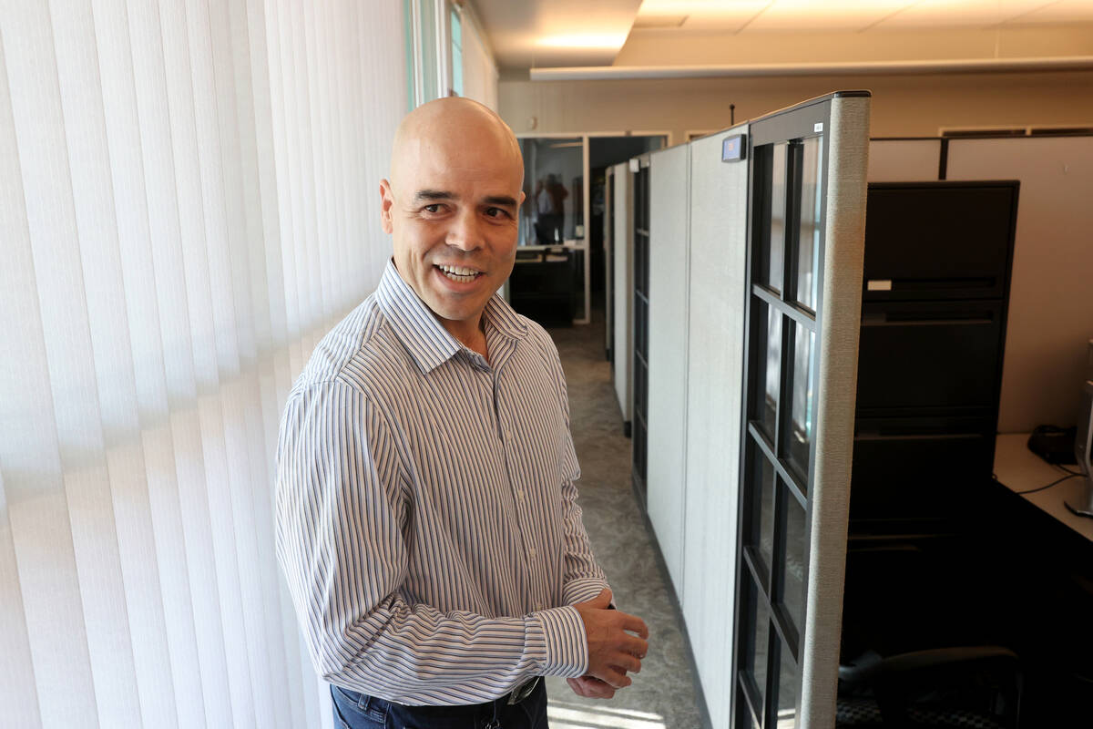 Clark County Public Administrator Robert Telles in the county's office headquarters on May 11, ...