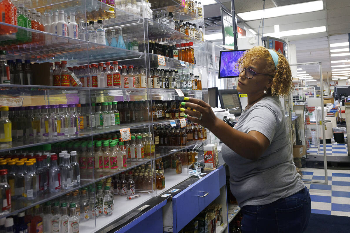 Mario's Westside Market employee Mimi Rodgers works in the store, Friday, May 6, 2022, in Las V ...