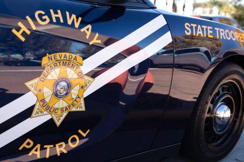 Nevada Highway Patrol cruiser. (Bizuayehu Tesfaye/Las Vegas Review-Journal) @bizutesfaye