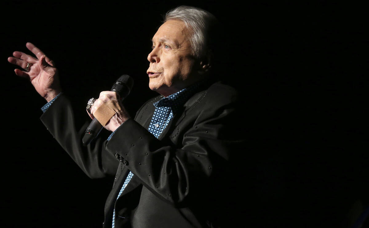 FILE - Country music legend Mickey Gilley, 80, performs at Shenandoah University in Winchester, ...