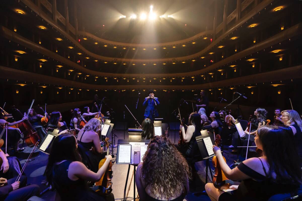 David Perrico and Pop Symphonic are shown at Reynolds Hall at The Smith Center on Tuesday, May ...