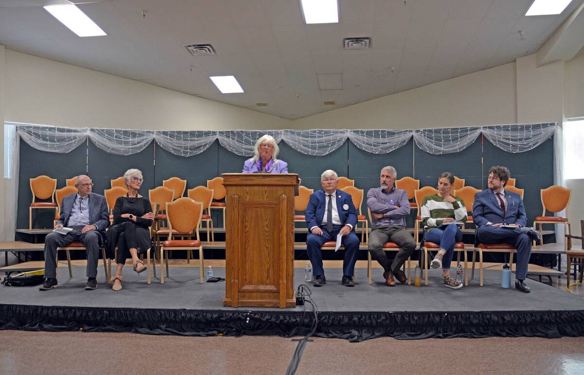 The candidates for mayor and City Council participate in the 2022 Boulder City Candidate Forum ...