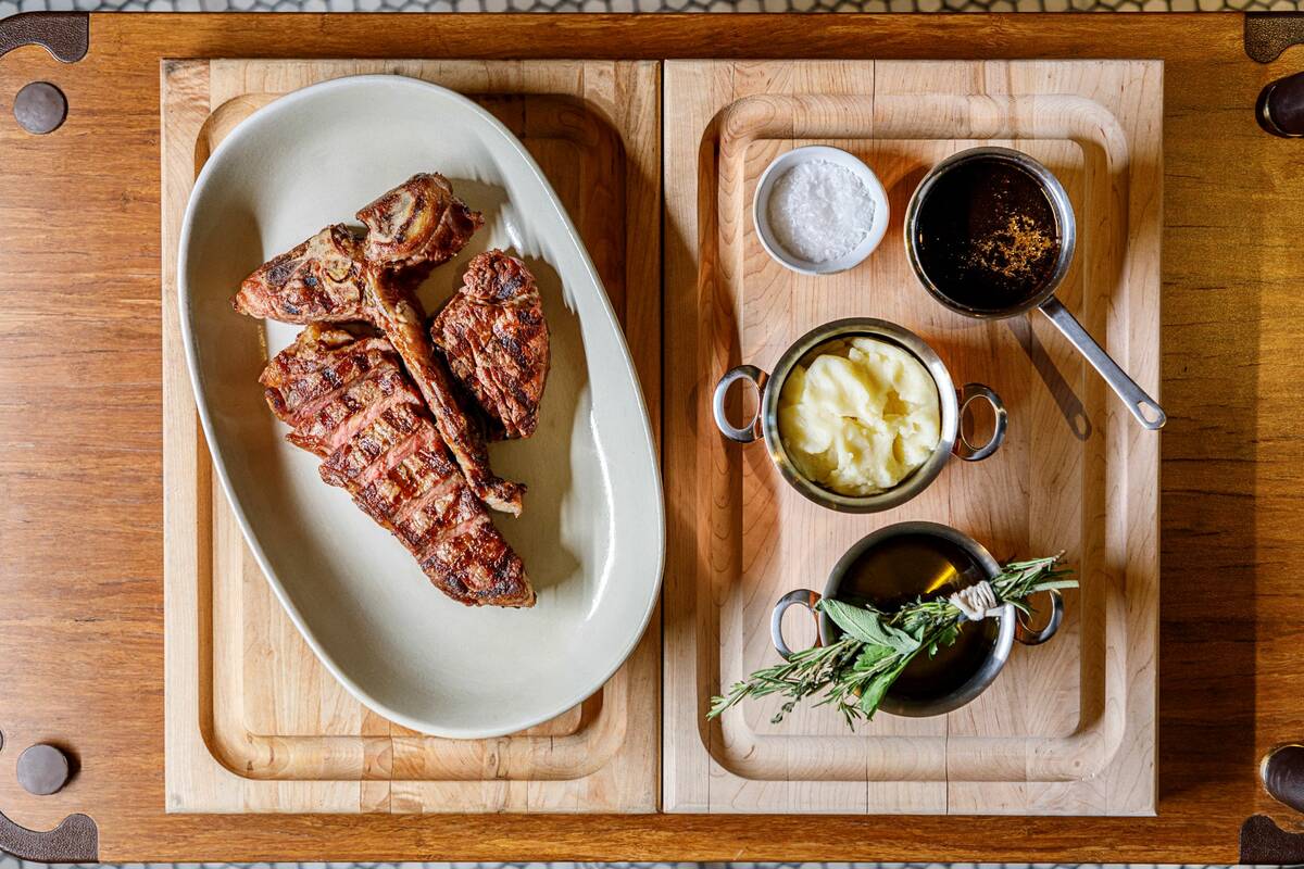 Bistecca ‘alla Fiorentina (grilled porterhouse steak) is a menu