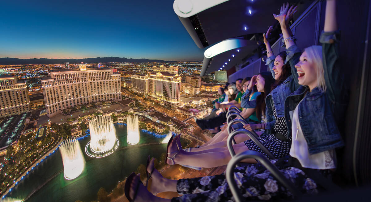 Wide Angle shot of the Las Vegas Strip at Sunset