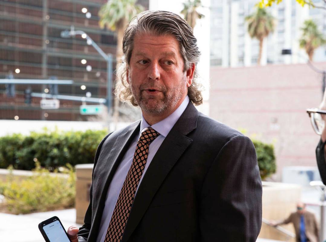 Peter Christiansen, a lawyer who represents Rudy Washington. (Bizuayehu Tesfaye/Las Vegas Revie ...