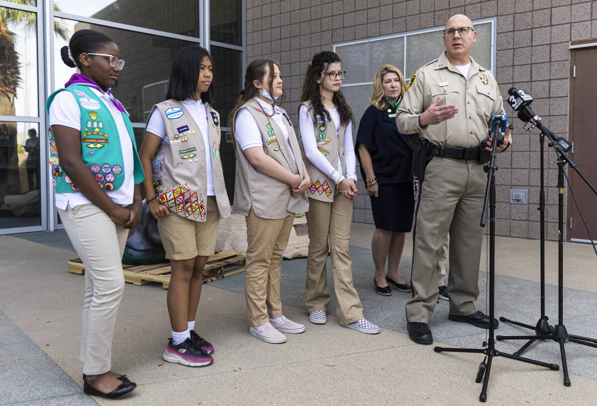 Hector Cintron, Las Vegas police bureau commander of Downtown Area Command, talks about the rec ...