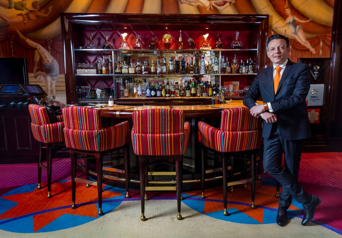 General Manager Gabriel Fontenier at the Le Cirque restaurant within the Bellagio on Wednesday, ...