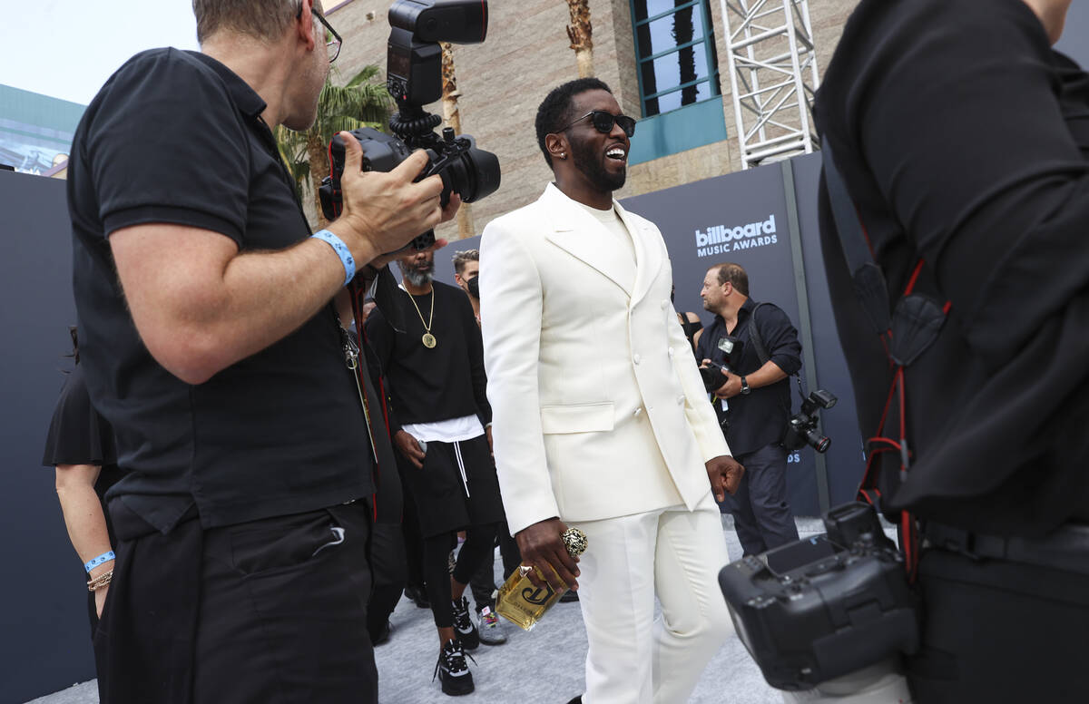 Sean "Diddy" Combs arrives for the red carpet for the Billboard Music Awards at the M ...
