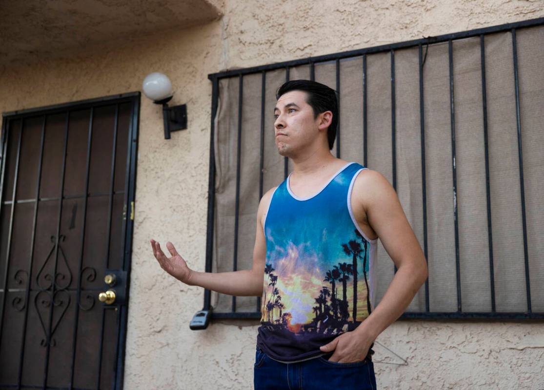 Balmore Orellana, former neighbor of David Chou, speaks about the 68-year-old Las Vegas residen ...