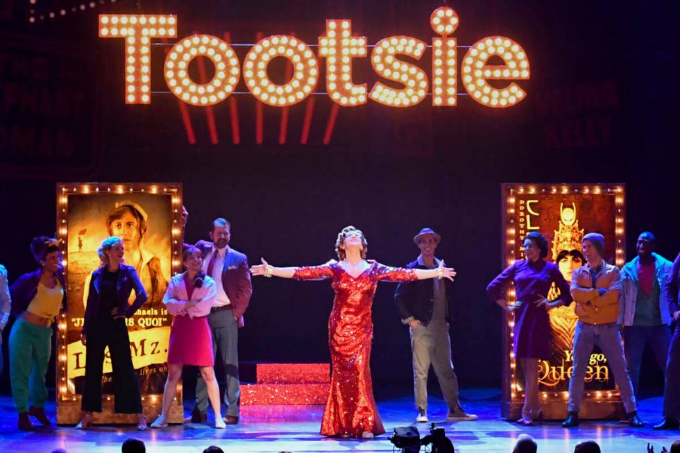 The cast of "Tootsie" performs at the 73rd annual Tony Awards at Radio City Music Hal ...