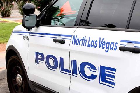 A North Las Vegas police vehicle. (Las Vegas Review-Journal)