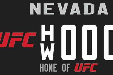UFC's Nevada specialty license plate. (Courtesy: DMV)