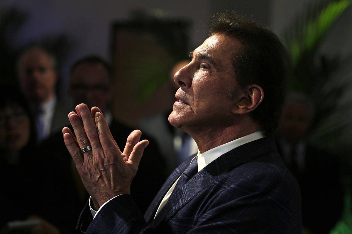 FILE - The Justice Department sued longtime Las Vegas casino owner Steve Wynn on Tuesday, May 1 ...
