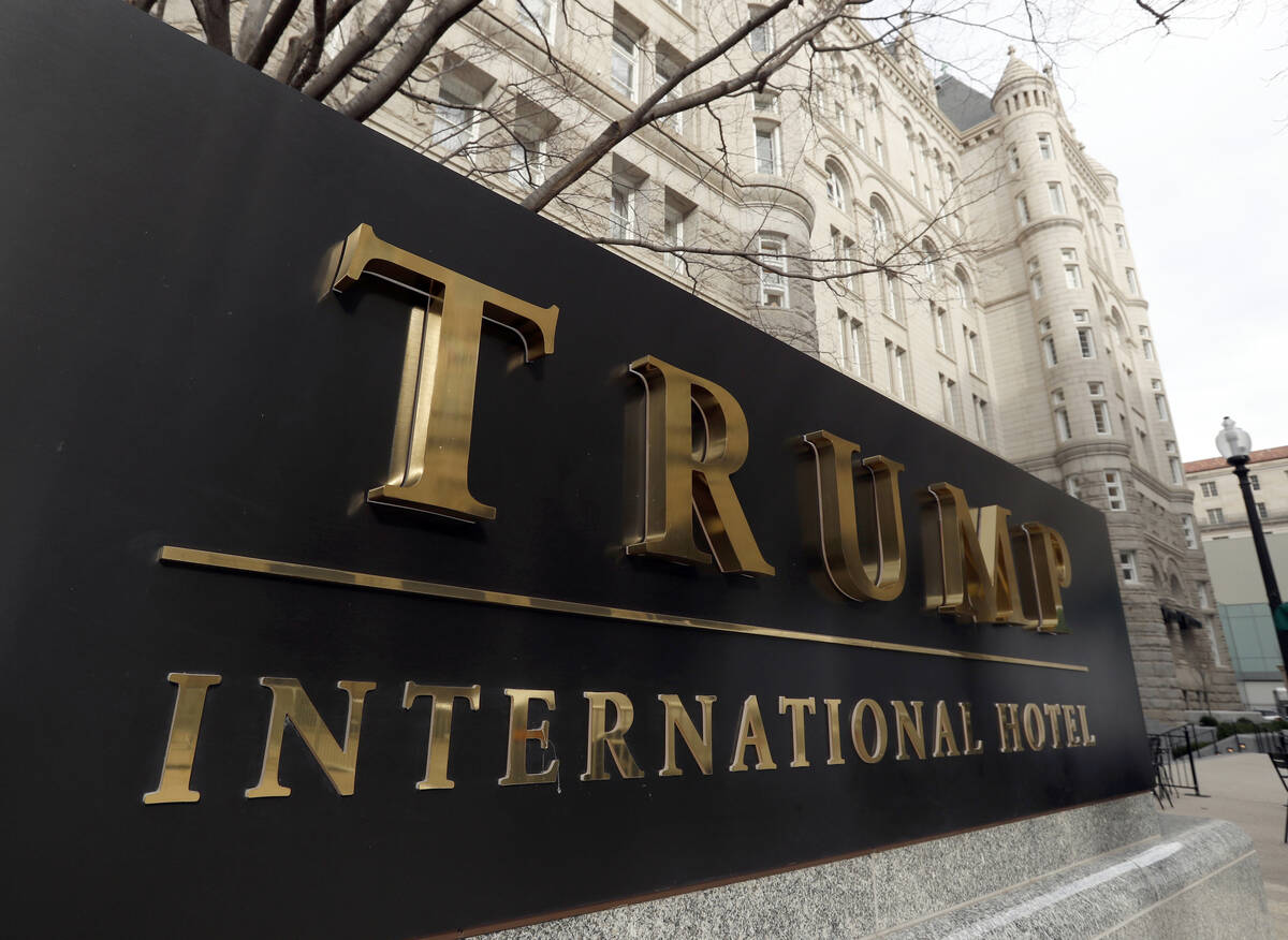 This Dec. 21, 2016, file photo shows the Trump International Hotel at 1100 Pennsylvania Avenue ...