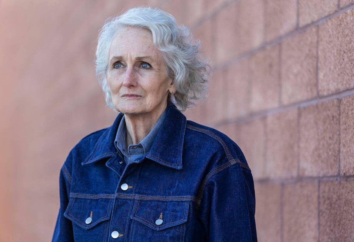 Margaret Rudin outside the Review-Journal on Friday, Jan. 10, 2020, hours after being released ...