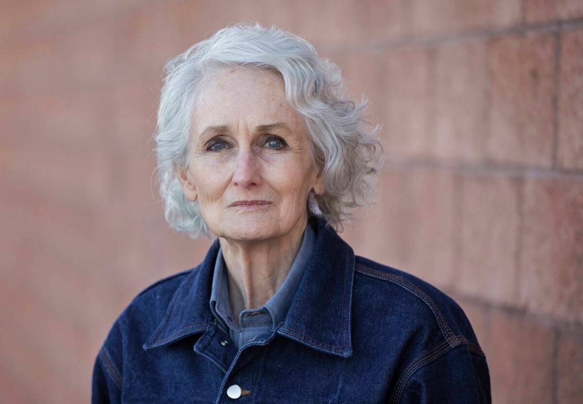 Margaret Rudin outside the Review-Journal on Friday, Jan. 10, 2020, hours after being released ...