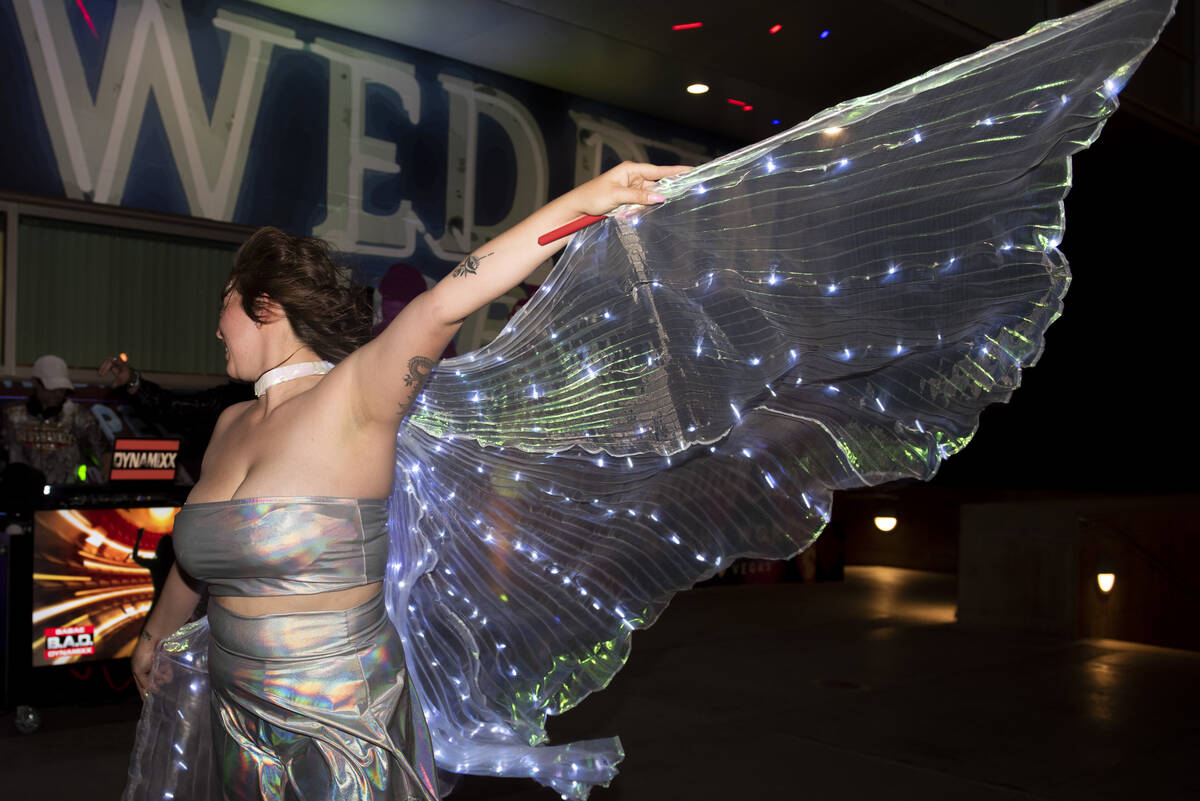 Vanessa "Thunderbolt" Hickman, of Orange County, California, performs during the "Bash at the B ...