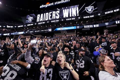 Raiders 2022 NFL home games most in demand on secondary ticket