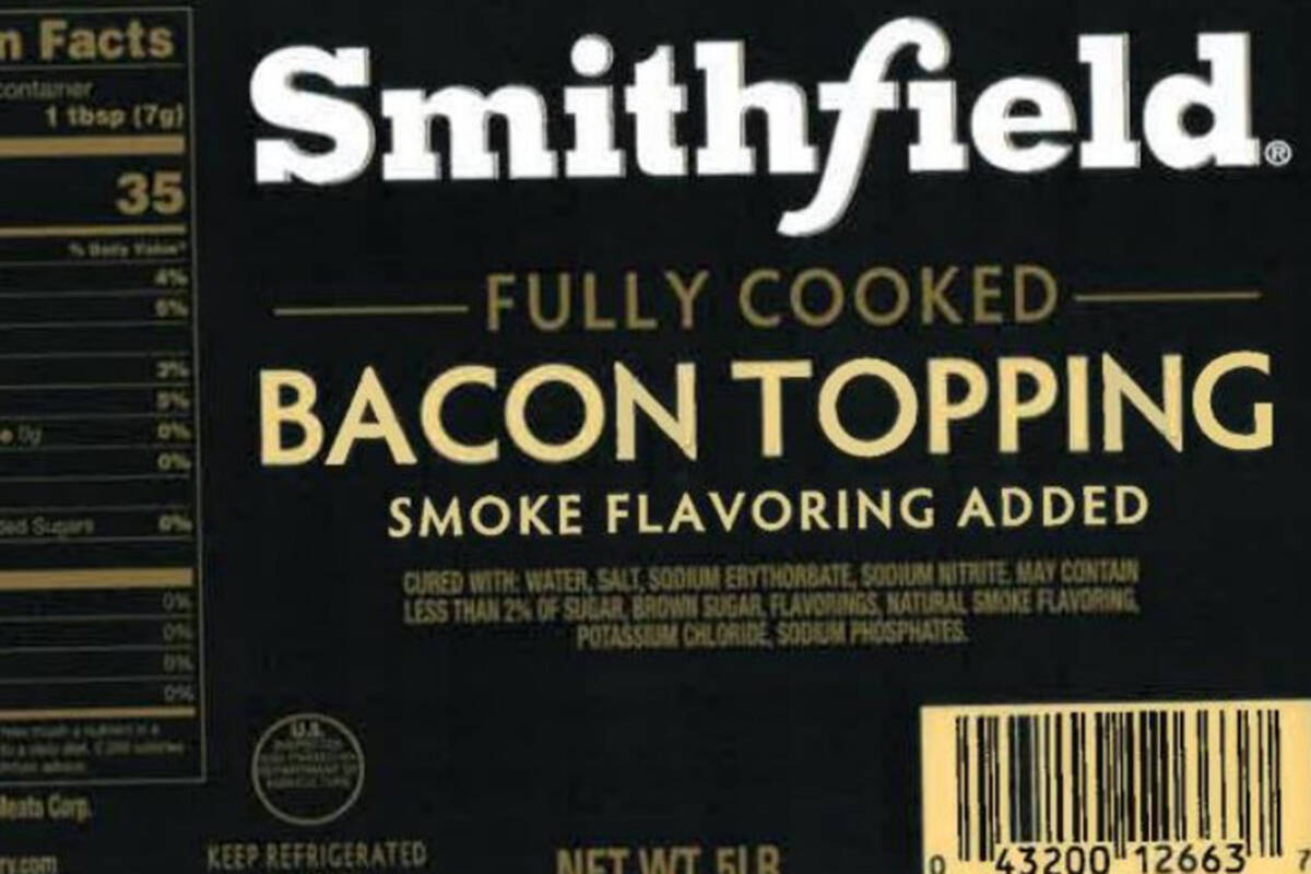 An Iowa company has recalled about 185,610 pounds of ready-to-eat bacon topping products that m ...
